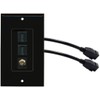 RiteAV (1 Gang Decorative 2 HDMI Black Coax Wall Plate