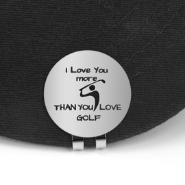 ZZHAO Golf Ball Marker with Magnetic Hat Clip, Funny Golf Accessories, Golf Gifts for Men 25 MM