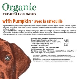 Darford Organic Premium Dog Treat - Pumpkin - 12 lb