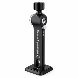 Binocular Tripod Adapter for Steadier, Hands-Free Viewing – Arca-Swiss Compatible Mount with Knob Lock and Safety Pin