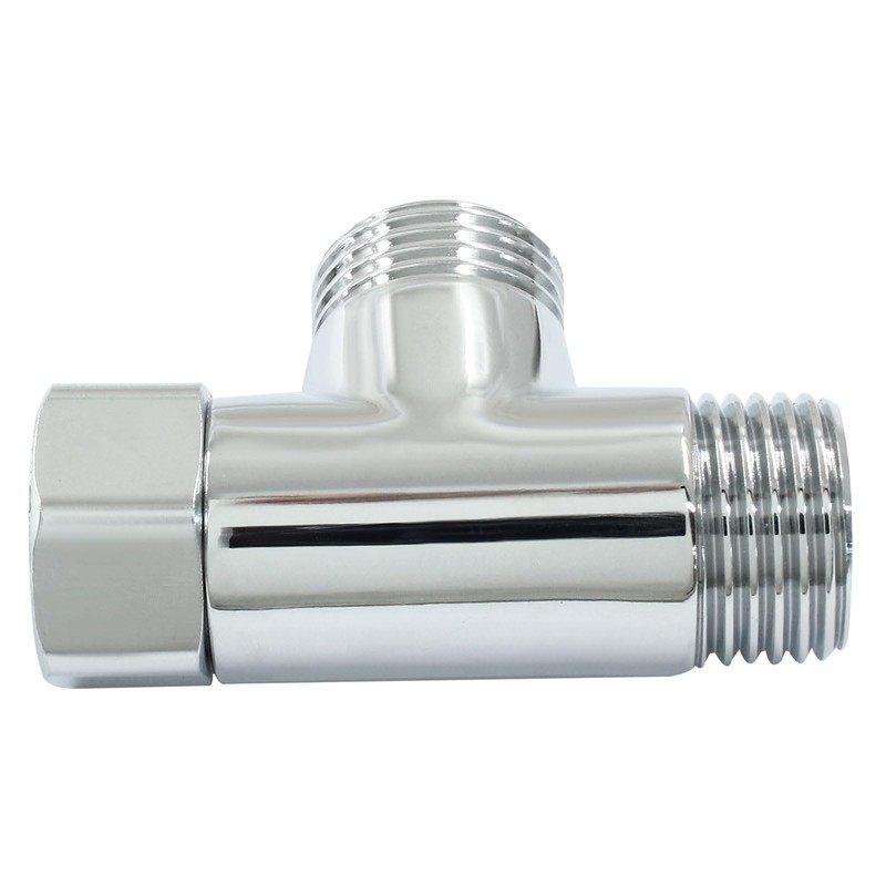 Hordion T Valve Adapter, G1/2" 3 Way Diverter Hose Fitting