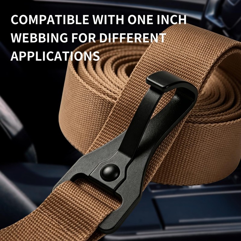 Mi PupJoy 2Pcs Metal Strap Spring Snap Hook, Dog Seat