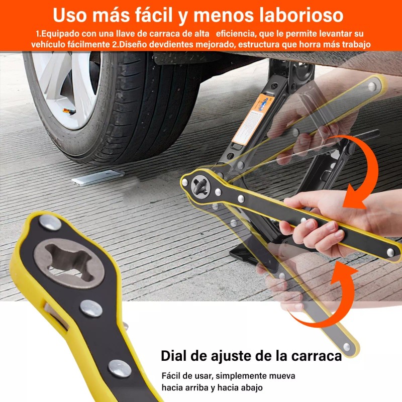 IWNG Juego De Gatos De Acero Reforzado 2000kg,con Llave De