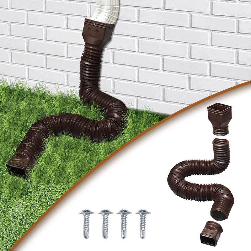 Rain Gutter Downpipe Extensions, Flexible Rain Gutter Downpipe Drain Rainwater
