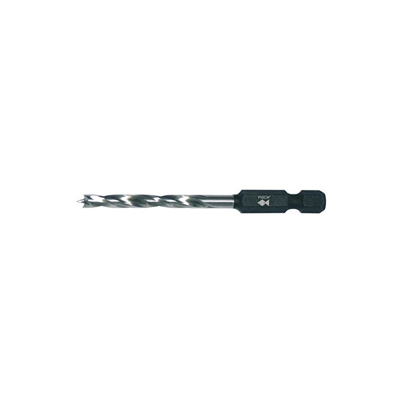 Fisch FSF-265344 Hex Shank High Speed Steel Double Flute Brad