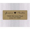 60ct - Wedding Invitation Return Address Kraft Labels, Wedding Invitation
