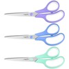 3-Pack 8.5" All Purpose Stainless Steel Scissors for Office Crafts
