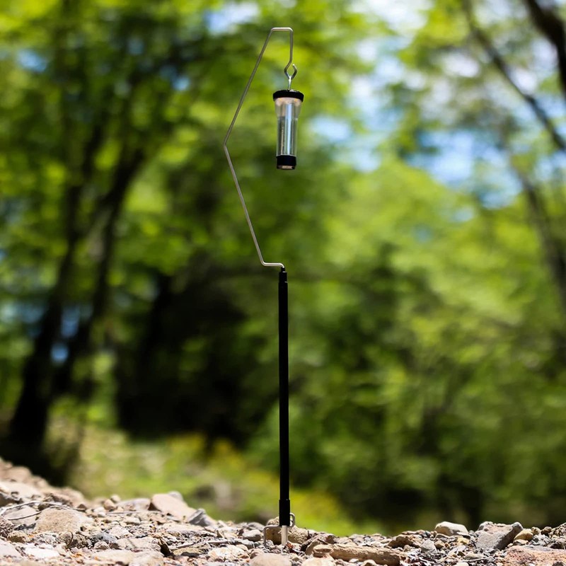 huanbush Lantern Stand, Screw-in Type, Lantern Pole, Aluminum, Ultra Lightweight,