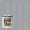 Rust-Oleum 7213502 Stops Rust Hammered Finish Paint, Quart, Silver