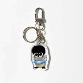 A3B3 Afro Penguin Acrylic Keyring