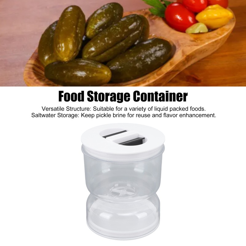 Pickle Jar ABS Juice Separator with Flip Strainer Leakage Proof