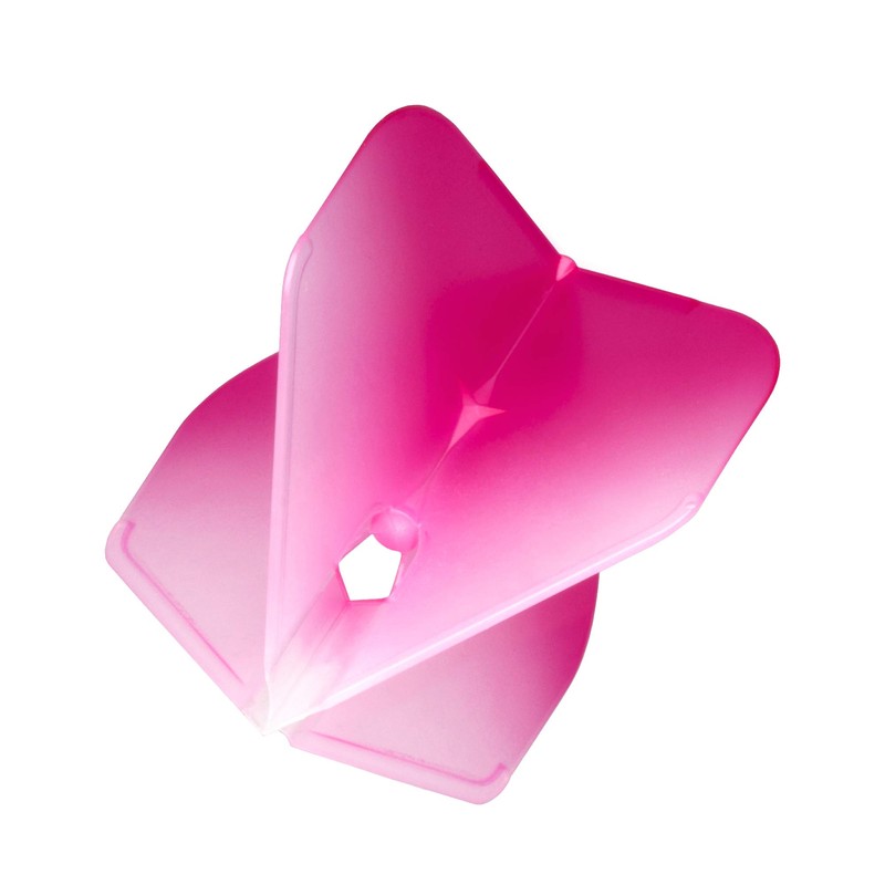 L-Style Champagne Flight Pro Twotone White Clear Shape Pink