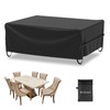 Velway Patio Furniture Cover Outdoor, Waterproof Rectangular Patio Table Chair