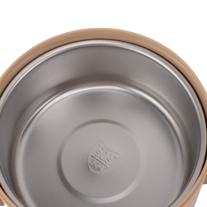 Stainless Steel Lunch Container Round Shape Lightweight Insulation Compact Lunch