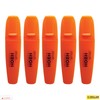 DOLLAR NeoGrip Highlighter Pens, ORANGE, Pack of 5, Chisel Tip