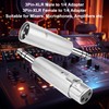 MEIRIYFA 1/4" TRS auf XLR Adapter, XLR 3 Pin Stecker