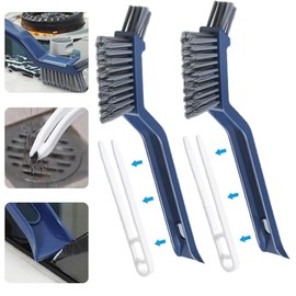 2 Cepillo de Limpieza para Grietas, Cepillo de Limpieza 3 En 1 con Clip y Raspador, Eliminar Las Manchas de Las Esquinas, Adecuado para Pisos de Baldo
