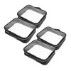 Ipetboom 4Pcs Clear Toiletry Bags Makeup Organizer with Zipper Portable
