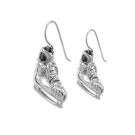 Moore's Jewelers 925 Sterling Silver Ice Skate Earrings w/ French Wire Hooks