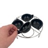 4x Large Egg Poacher Cups & Stainless Steel Rack, Durable