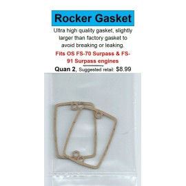 Unbranded OS FS-70 Surpass & FS-91 Surpass Rocker/Valve Cover Gasket 2 Pack-NIP