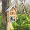 Niteangel Natural Wooden Insect Hotel, Garden Insect House for Ladybugs,