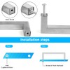 Flintronic 12PCS Brushed Stainless Steel Wardrobe Handles, 160 mm Square
