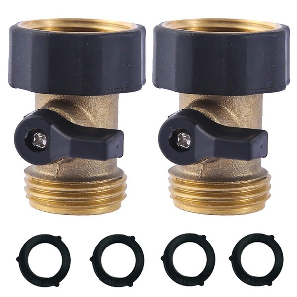 HQMPC HQMPC Heavy Duty Brass Shut Off Valve Garden Hose