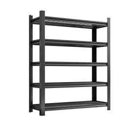 5 Layer Wire Board Metallic Steel Warehouse Rack Shelves Durable Metal Storage Rack Local StockDimension (L*W*H): 71.24''H*47.28''L*23.64''D, Height: regular, Load Capacity: 100kg