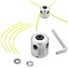 SWAWIS Aluminium Line Head Grass Trimmer Head Thread Spool Nylon