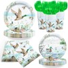 120pcs Mallard Duck Plates Napkins Mallard Duck Party Supplies A