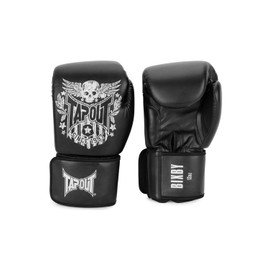 Tapout Bixby 960009 Boxing Gloves Faux Leather 16 oz Black / Off White