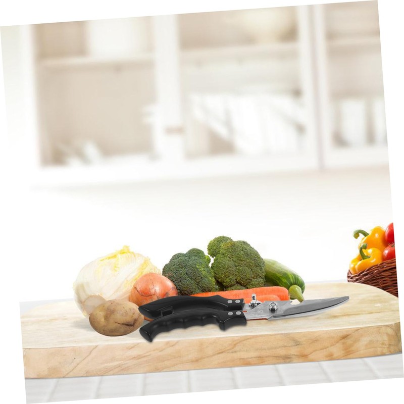 BIUDECO Ergonomic Handle Food Scissors Multi-purpose Chicken Bone Scissors Easy