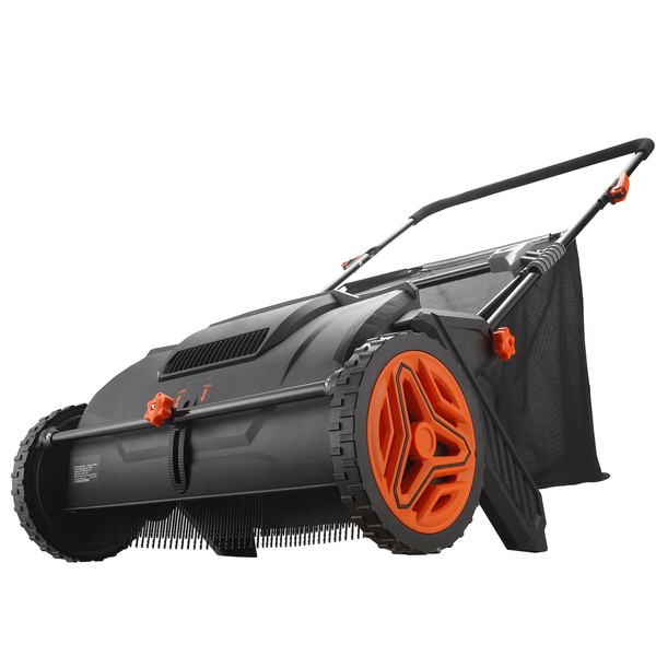 Happybuy Push Lawn Sweeper, 21inch Leaf & Grass Collector, Strong