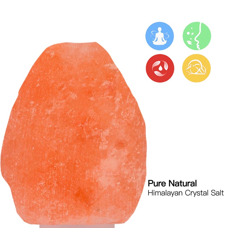 Betus Natural Crystal Himalayan Salt Wall Lamp - Air Purifying