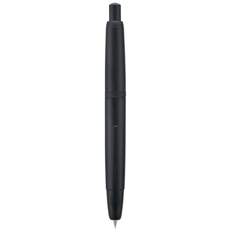 Jinhao 10 Press Fountain Pen Matte Black Retractable Fine Nib