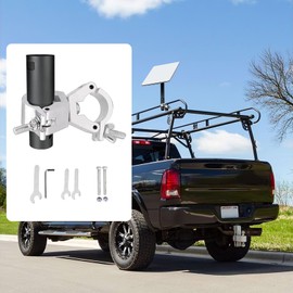SZSAUTO Antenna Mounting Kit for Starlink Satellite Dish V2 Standard Actuated Antenna Pipe Adapter - Mount Clamp Holder 220lbs Load Capacity - Work with RV SUV Vehicle Racks Pole Camper Roof Rail