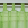 ESLIR Curtains with Tabs Window Curtain Transparent Voile Green W