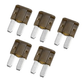X AUTOHAUX 5pcs 7.5A Car Mini Blade Fuses for Boat Truck Motorcycle Brown