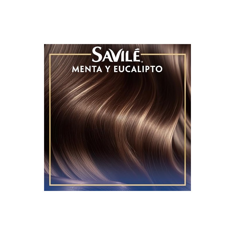 Savilé Shampoo Menta y Eucalipto, Blanco, 1000 ml