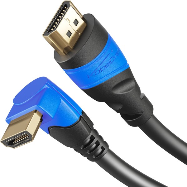 KabelDirekt 10m 90° Angle HDMI Cable (1080p 4K 3D High