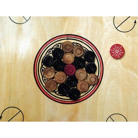 Precise Striker for Carrom Board with Case, Large,Design May Vary