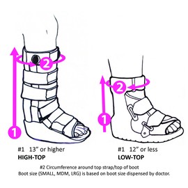 CastCoverz! Orthopedic Walking Cover for Medical Fracture Boots. Made in USA - in Neon Tracks - Large High Top