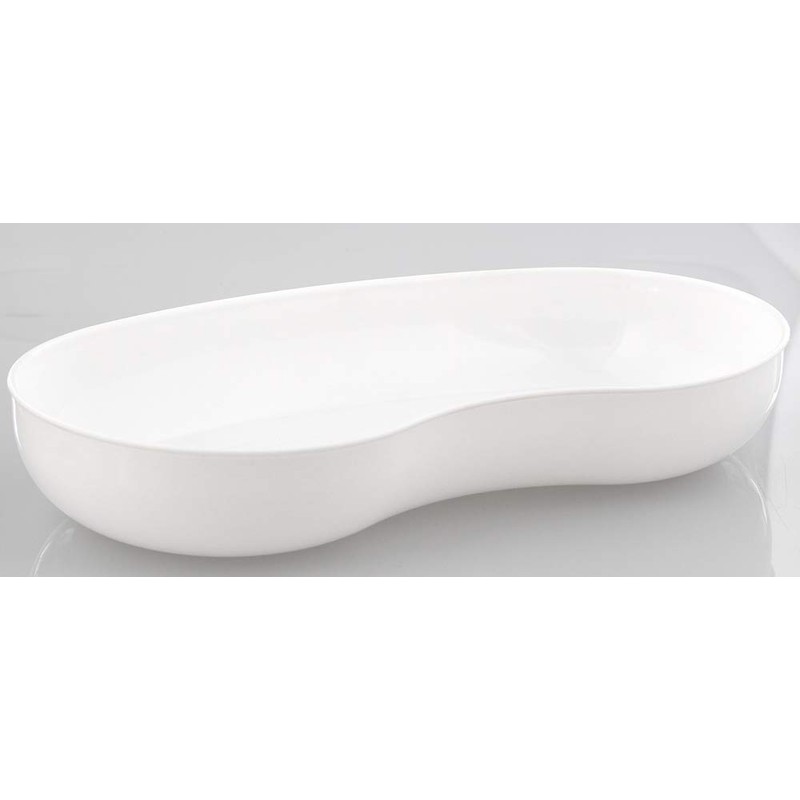 Kosmetex kidney bowl, plastic, white, food-safe, disinfectable, autoclavable, 26 cm,