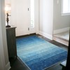 Wonnitar Modern Ombre Area Rug 3x5, Washable Light Blue Entry