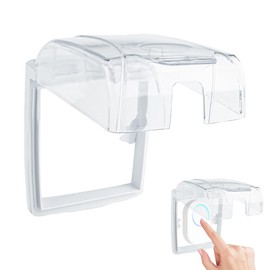 Doorbell Socket Rain Cover, Transparent Doorbell Cover, Plastics, Waterproof Cover for Doorbell Push Wireless Bell Push Outdoor Doorbell 13 x 11 x 7 cm