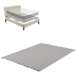 Mayton Heavy Duty Vertical Wooden Bed Slats/Bunkie Board with Cover, Twin XL, Grey