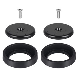 2 Pack Pre-Rinse Spray Valve Repair Kit 1.42 GPM Spray Face Bumper for All Commercial Sink Pre Rinse Faucet Dish Sprayer, Bumper and Screw Replacement Part, Black