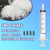 50Pcs 5ml Syringes With Caps for Refilling and Measuring Liquids,
