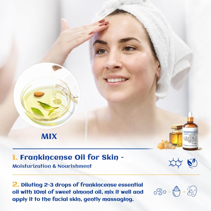 HIQILI 100ML Weihrauch Ätherisches Öl für Diffusor